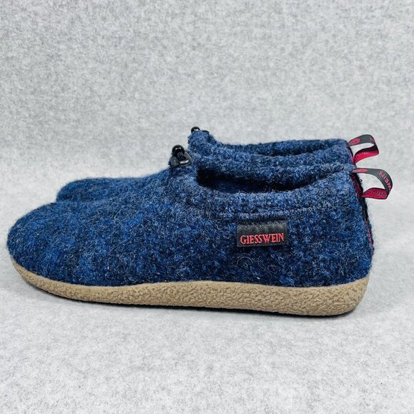 Giesswein Virgin Wool Vent Bluescuff Slippers EU 41 Womens 10 Mens 8 - Picture 2 of 16